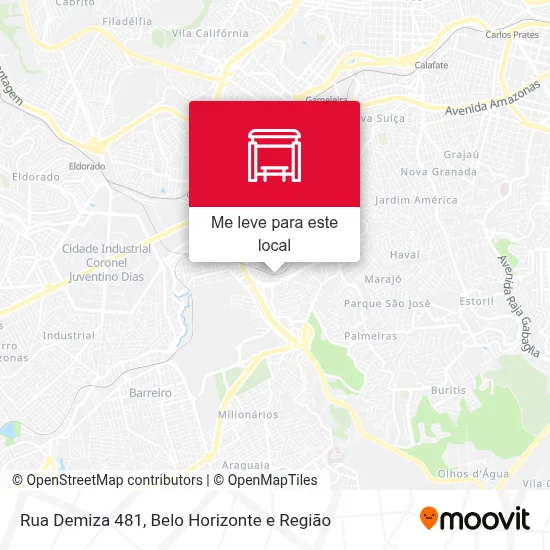 Rua Demiza 481 mapa