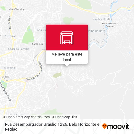 Rua Desembargador Braulio 1226 mapa