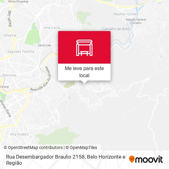 Rua Desembargador Braulio 2158 mapa