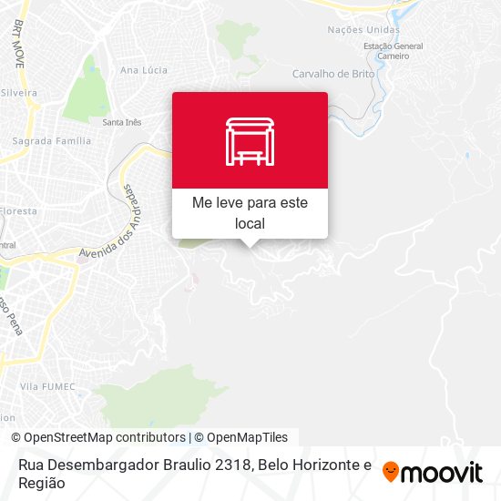Rua Desembargador Braulio 2318 mapa