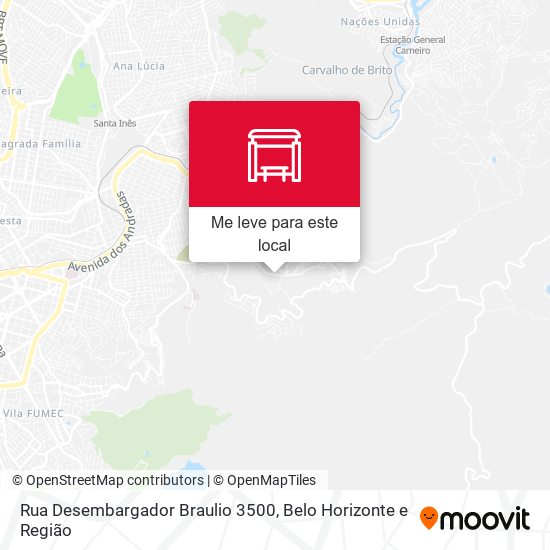 Rua Desembargador Braulio 3500 mapa