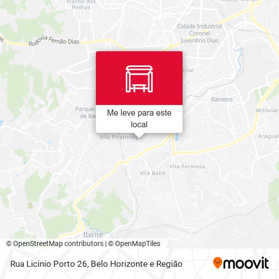 Rua Licinio Porto 26 mapa