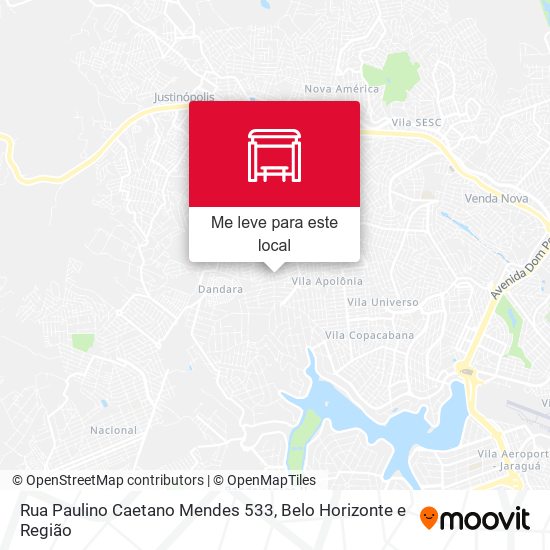 Rua Paulino Caetano Mendes 533 mapa