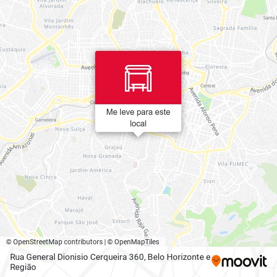Rua General Dionisio Cerqueira 360 mapa