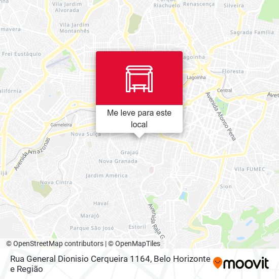 Rua General Dionisio Cerqueira 1164 mapa