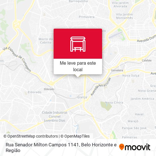 Rua Senador Milton Campos 1141 mapa