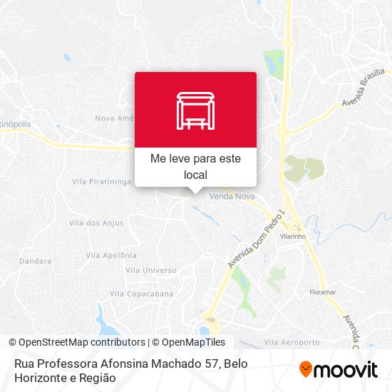 Rua Professora Afonsina Machado 57 mapa