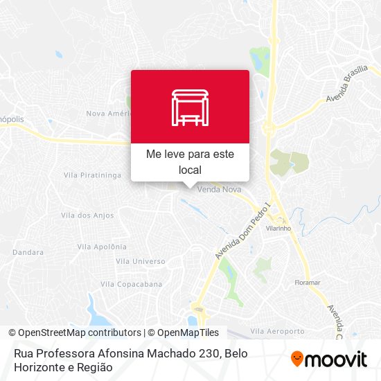 Rua Professora Afonsina Machado 230 mapa