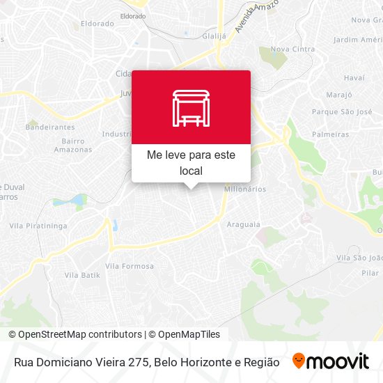 Rua Domiciano Vieira 275 mapa