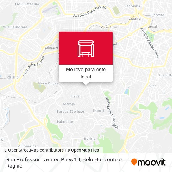 Rua Professor Tavares Paes 10 mapa