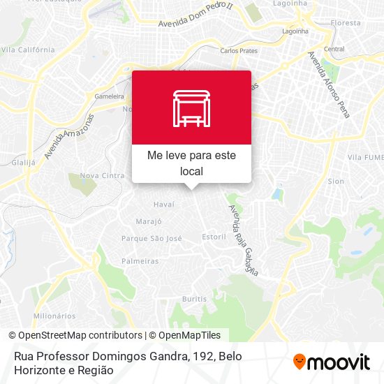 Rua Professor Domingos Gandra, 192 mapa