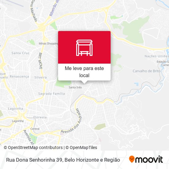 Rua Dona Senhorinha 39 mapa