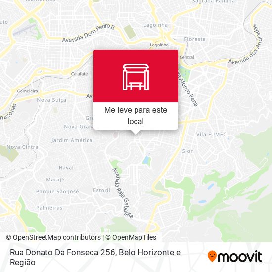 Rua Donato Da Fonseca 256 mapa