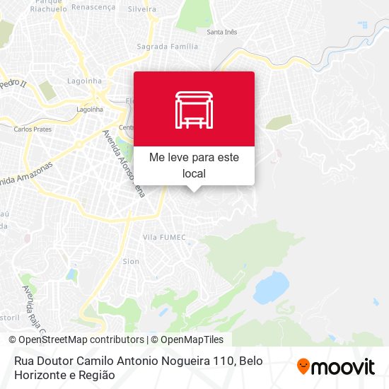 Rua Doutor Camilo Antonio Nogueira 110 mapa