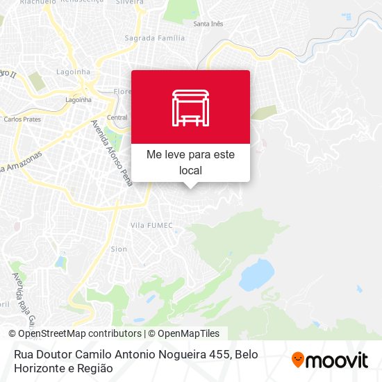 Rua Doutor Camilo Antonio Nogueira 455 mapa