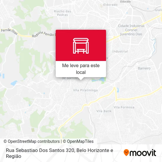 Rua Sebastiao Dos Santos 320 mapa