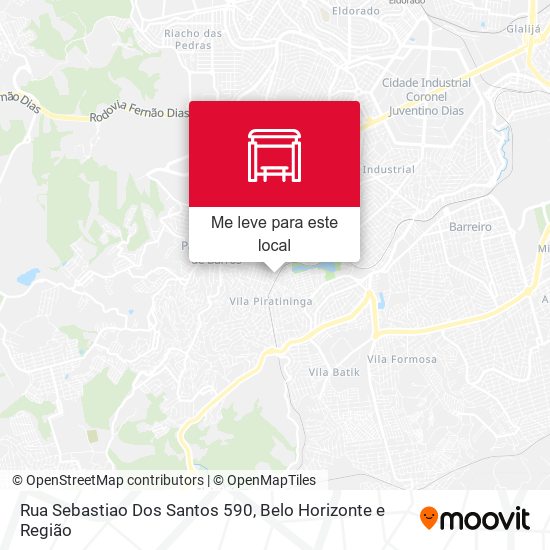 Rua Sebastiao Dos Santos 590 mapa