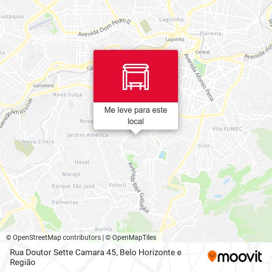 Rua Doutor Sette Camara 45 mapa