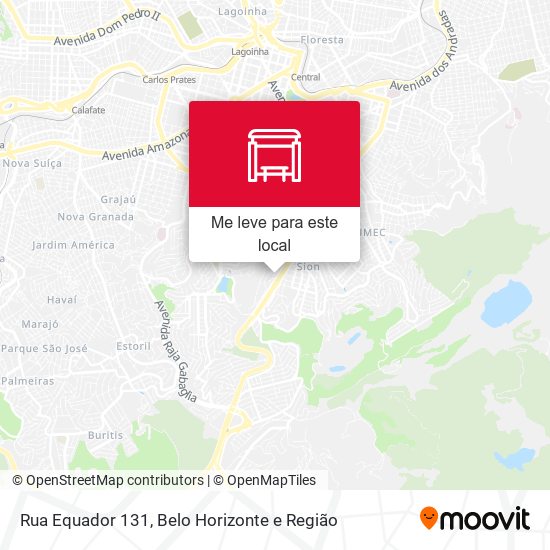 Rua Equador 131 mapa