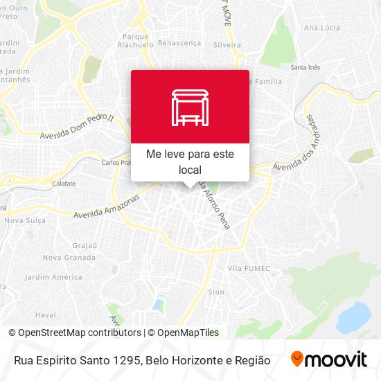 Rua Espirito Santo 1295 mapa