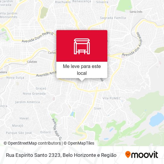 Rua Espirito Santo 2323 mapa