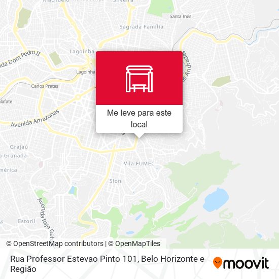 Rua Professor Estevao Pinto 101 mapa