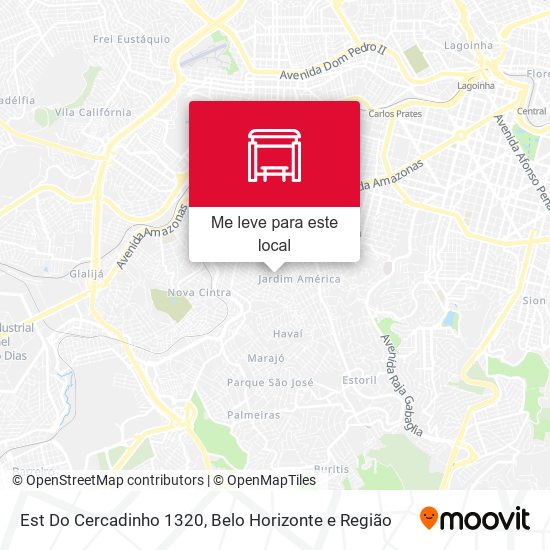 Est Do Cercadinho 1320 mapa