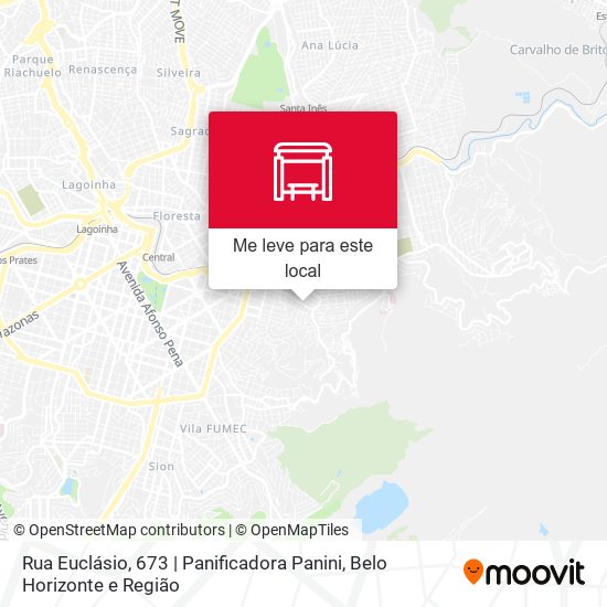 Rua Euclásio, 673 | Panificadora Panini mapa