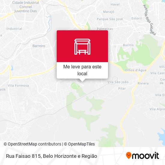 Rua Faisao 815 mapa