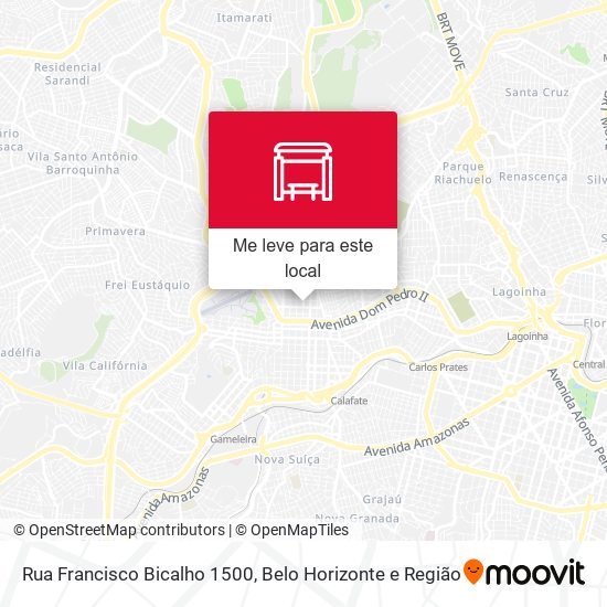 Rua Francisco Bicalho 1500 mapa