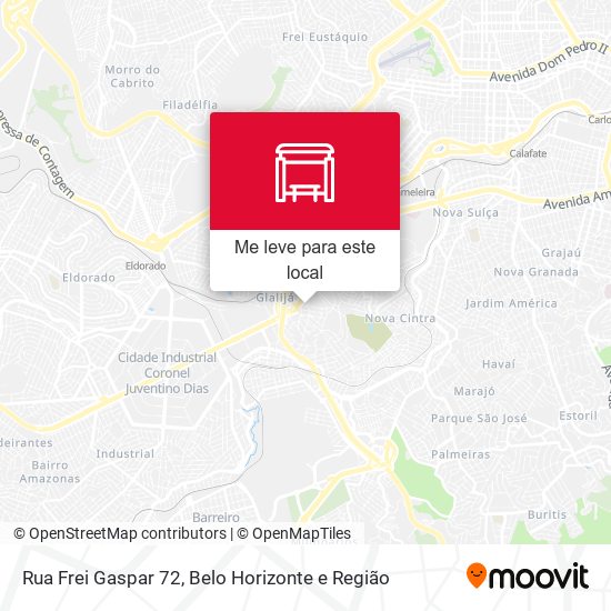 Rua Frei Gaspar 72 mapa
