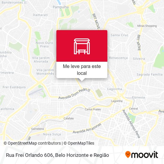 Rua Frei Orlando 606 mapa