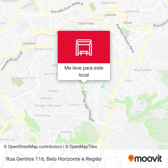 Rua Gentios 116 mapa