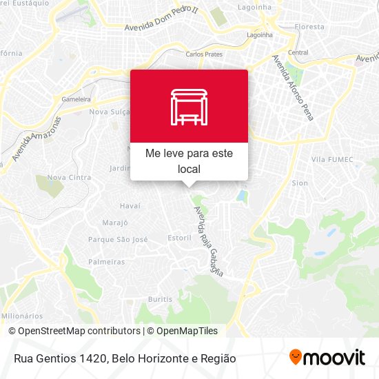 Rua Gentios 1420 mapa