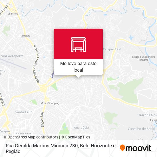 Rua Geralda Martins Miranda 280 mapa