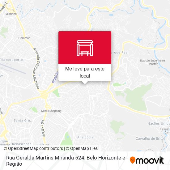 Rua Geralda Martins Miranda 524 mapa