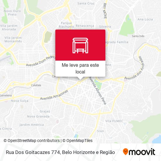 Rua Dos Goitacazes 774 mapa