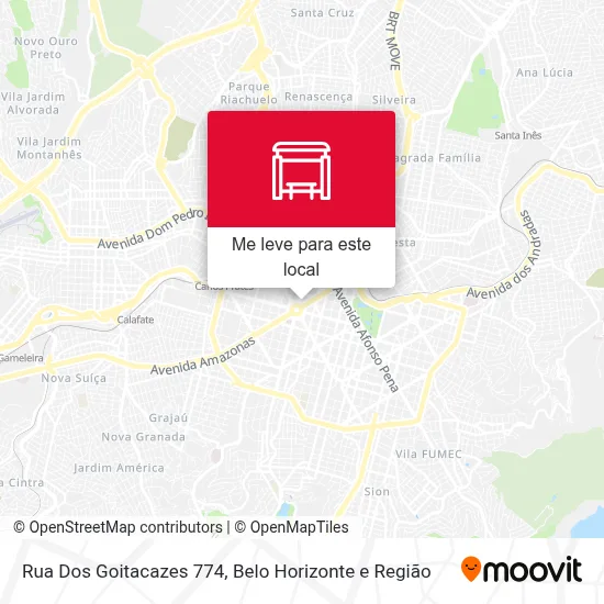 Rua Dos Goitacazes 774 mapa