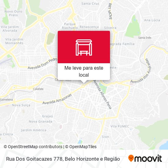 Rua Dos Goitacazes 778 mapa