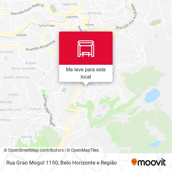 Rua Grao Mogol 1150 mapa