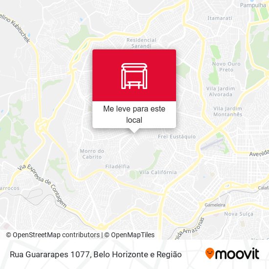 Rua Guararapes 1077 mapa