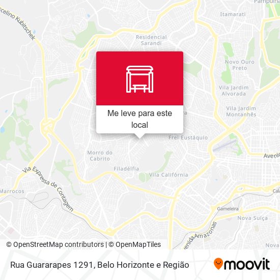 Rua Guararapes 1291 mapa