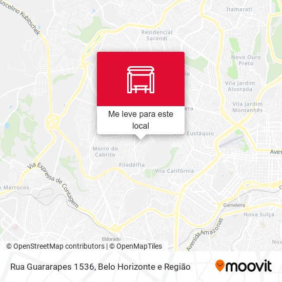 Rua Guararapes 1536 mapa