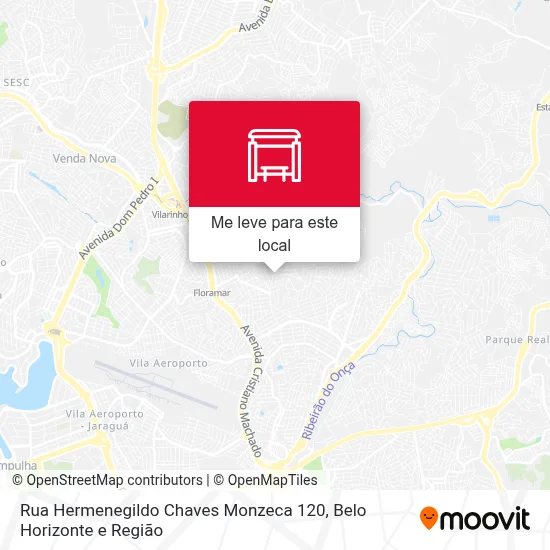 Rua Hermenegildo Chaves Monzeca 120 mapa