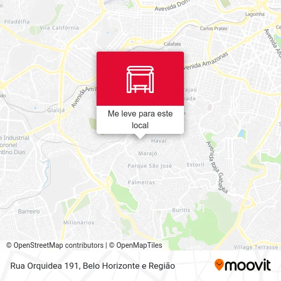Rua Orquidea 191 mapa