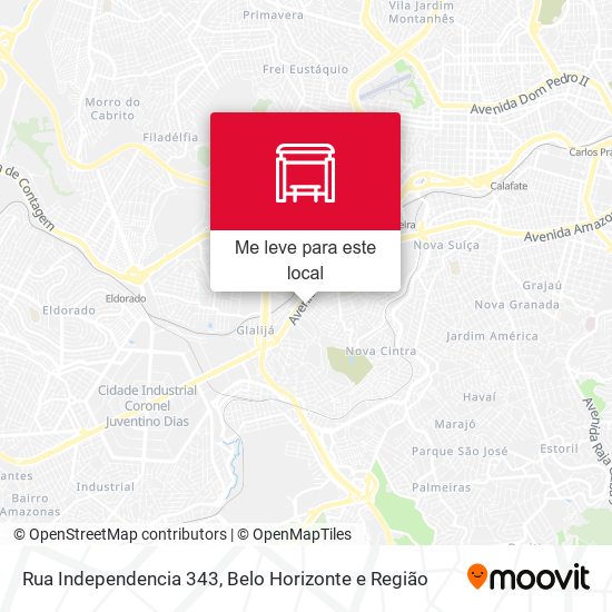 Rua Independencia 343 mapa
