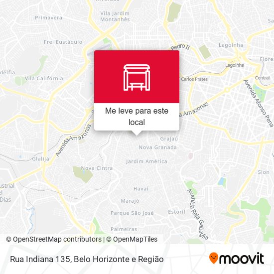 Rua Indiana 135 mapa