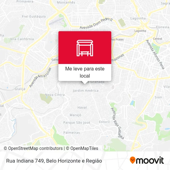 Rua Indiana 749 mapa