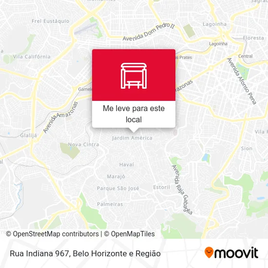 Rua Indiana 967 mapa