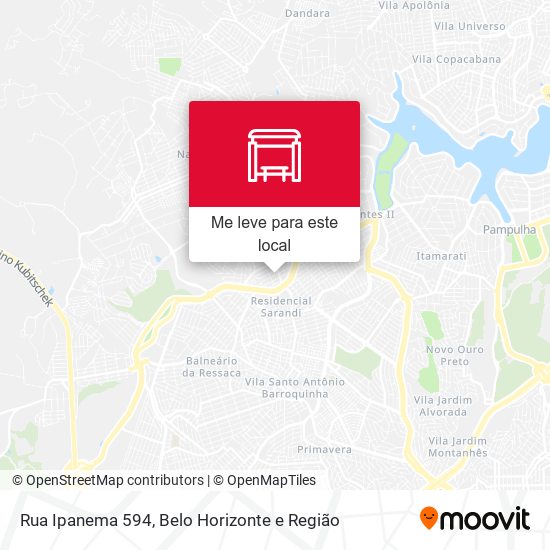 Rua Ipanema 594 mapa